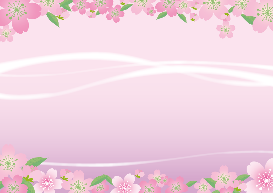 フリーイラスト ピンク色のさくらの花の飾り枠でアハ体験 Gahag 著作権フリー写真 イラスト素材集