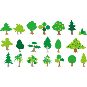 フリーイラスト, ベクター画像, AI, 自然, 樹木