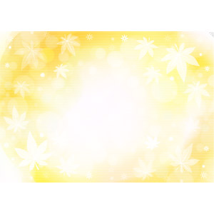 フリーイラスト, ベクター画像, AI, 背景, 植物, 葉っぱ, もみじ（カエデ）, 玉ボケ, オレンジ色