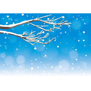 フリーイラスト, ベクター画像, AI, 風景, 自然, 雪, 枝, 冬