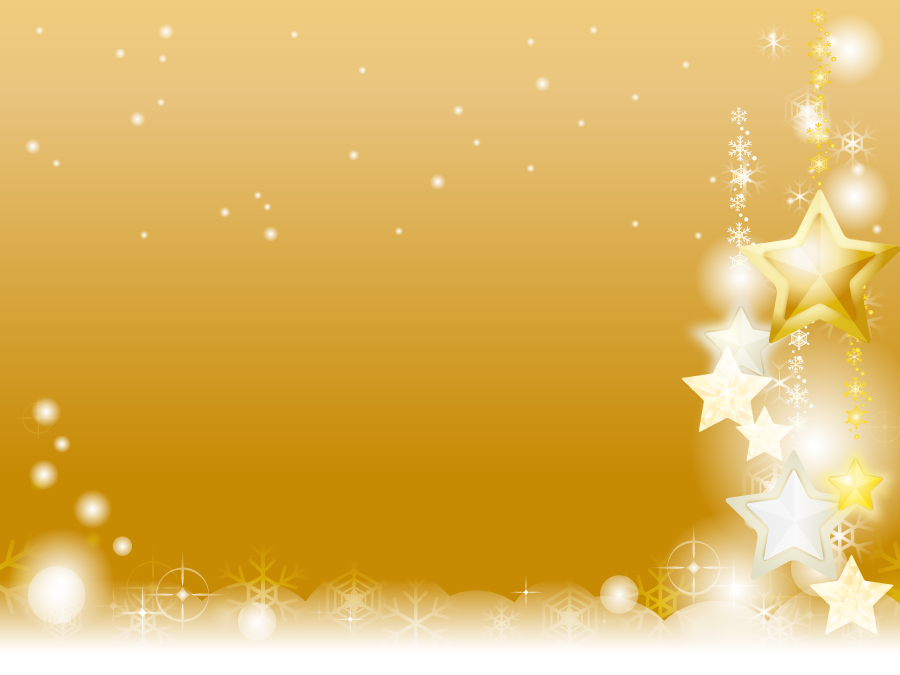 フリーイラスト 雪と星の飾りのクリスマス背景