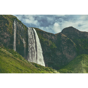 フリー写真, 風景, 自然, 滝, セリャラントスフォス, アイスランドの風景