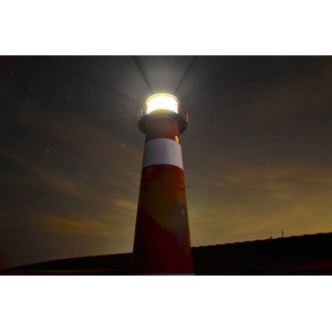 フリー写真, 風景, 建造物, 建築物, 灯台（ライトハウス）, 夜
