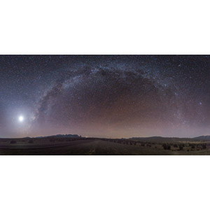 フリー写真, 風景, 夜, 夜空, 星（スター）, 天の川, 道路, アメリカの風景