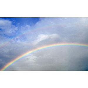 フリー写真, 風景, 自然, 空, 虹, 雲