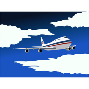 フリーイラスト, ベクター画像, SVG, 乗り物, 航空機, 飛行機, 旅客機, 旅行（トラベル）, 海外旅行, 空