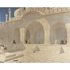 フリー絵画, ヴァシーリー・ヴェレシチャーギン, 風景画, 建造物, 建築物, モスク, モティ・マスジド（真珠モスク）, インドの風景