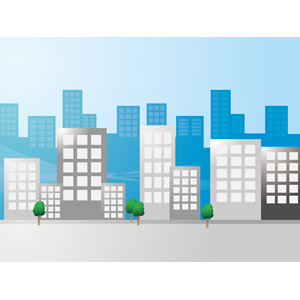 フリーイラスト, ベクター画像, AI, 風景, 建造物, 建築物, 高層ビル, 都市, 街並み（町並み）