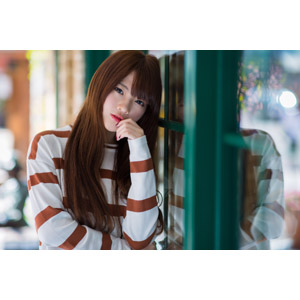 フリー写真, 人物, 女性, アジア人女性, 中国人, 欣欣（00001), Tシャツ