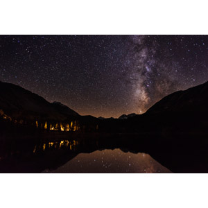 フリー写真, 風景, 自然, 夜, 夜空, 星（スター）, 天の川, 湖