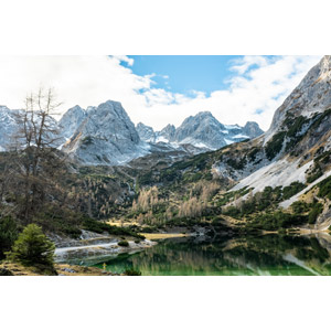 フリー写真, 風景, 自然, 湖, 山, オーストリアの風景