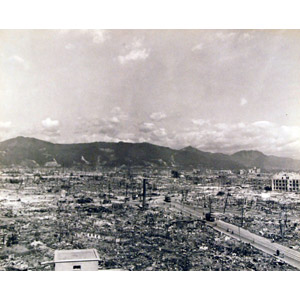 フリー写真, 戦争, 風景, 破壊, 原子爆弾, 広島県, 太平洋戦争, 第二次世界大戦, モノクロ