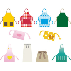 フリーイラスト, ベクター画像, AI, 衣服（衣類）, エプロン