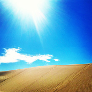 フリー写真, 風景, 自然, 青空, 砂丘, カザフスタンの風景, 太陽光（日光）, 青空