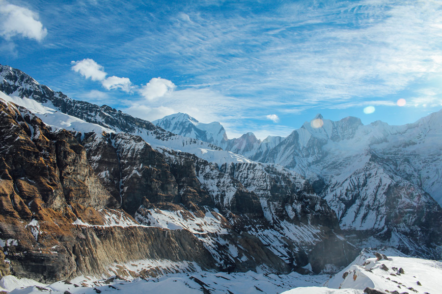 フリー写真 ヒマラヤ山脈の風景