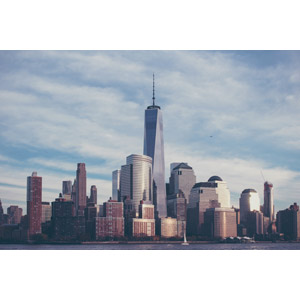 フリー写真, 風景, 建造物, 建築物, 高層ビル, 都市, 街並み（町並み）, ワン・ワールドトレードセンター, アメリカの風景, ニューヨーク