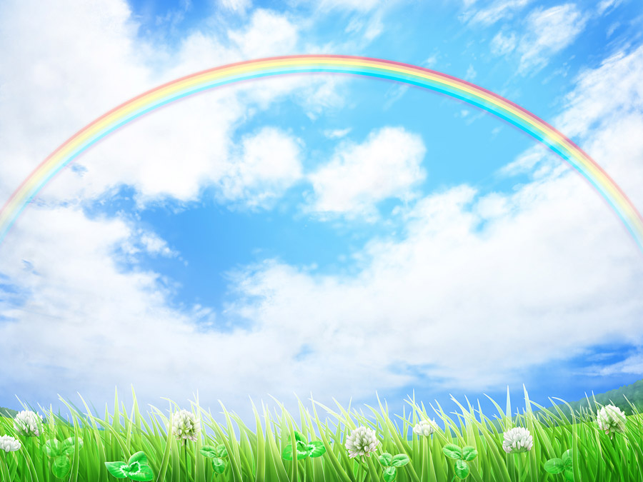 フリーイラスト 青空と虹の風景でアハ体験 Gahag 著作権フリー写真 イラスト素材集