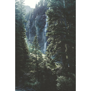 フリー写真, 風景, 自然, 滝, 樹木, アメリカの風景, コロラド州
