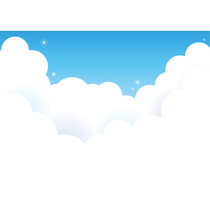 フリーイラスト, ベクター画像, EPS, 風景, 自然, 空, 雲, 積乱雲（入道雲）, 夏
