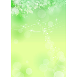 フリーイラスト, ベクター画像, AI, 背景, 植物, 葉っぱ, 玉ボケ, 緑色（グリーン）