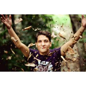 フリー写真, 人物, 男性, 外国人男性, 落葉（落ち葉）