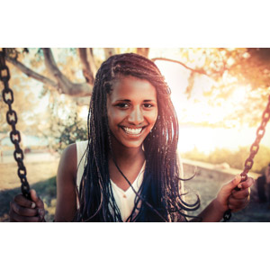 フリー写真, 人物, 女性, 黒人女性, ブレイズヘア