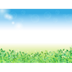 フリーイラスト, ベクター画像, AI, 背景, 植物, 葉っぱ, 新緑