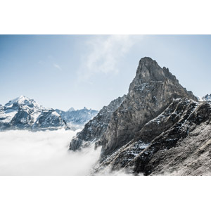 フリー写真, 風景, 自然, 山, 雲, 雲海, スイスの風景