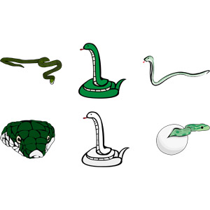 フリーイラスト, ベクター画像, AI, 動物, 爬虫類, 蛇（ヘビ）, 巳年, 孵化, 動物の顔