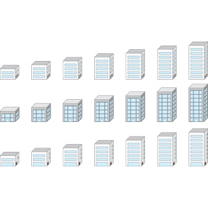 フリーイラスト, ベクター画像, AI, 建造物, 建築物, 高層ビル