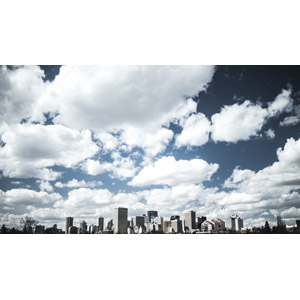 フリー写真, 風景, 建造物, 建築物, 高層ビル, 都市, 街並み（町並み）, 空, 雲, カナダの風景