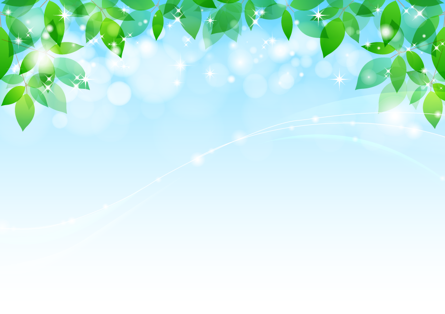 フリーイラスト 青空と新緑の葉っぱの背景でアハ体験 Gahag 著作権フリー写真 イラスト素材集