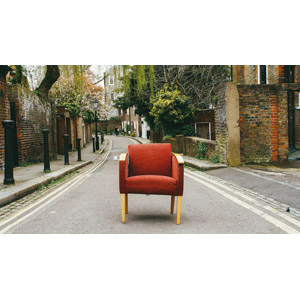 フリー写真, 風景, 街並み（町並み）, 椅子（チェア）, 小道, イギリスの風景, ロンドン