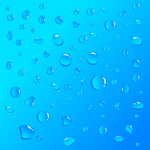 フリーイラスト, ベクター画像, AI, 背景, 水滴（雫）, 青色（ブルー）