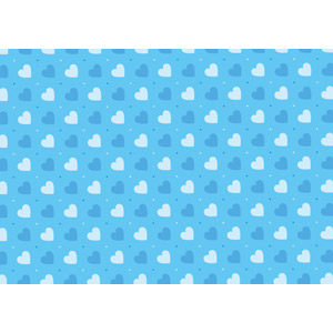 フリーイラスト, ベクター画像, EPS, 背景, ハート, 青色（ブルー）