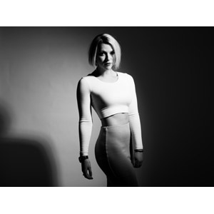 フリー写真, 人物, 女性, 外国人女性, ショートヘア, モノクロ