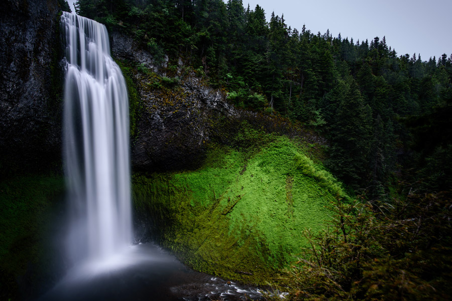 フリー写真 オレゴン州のソルト・クリーク滝の風景